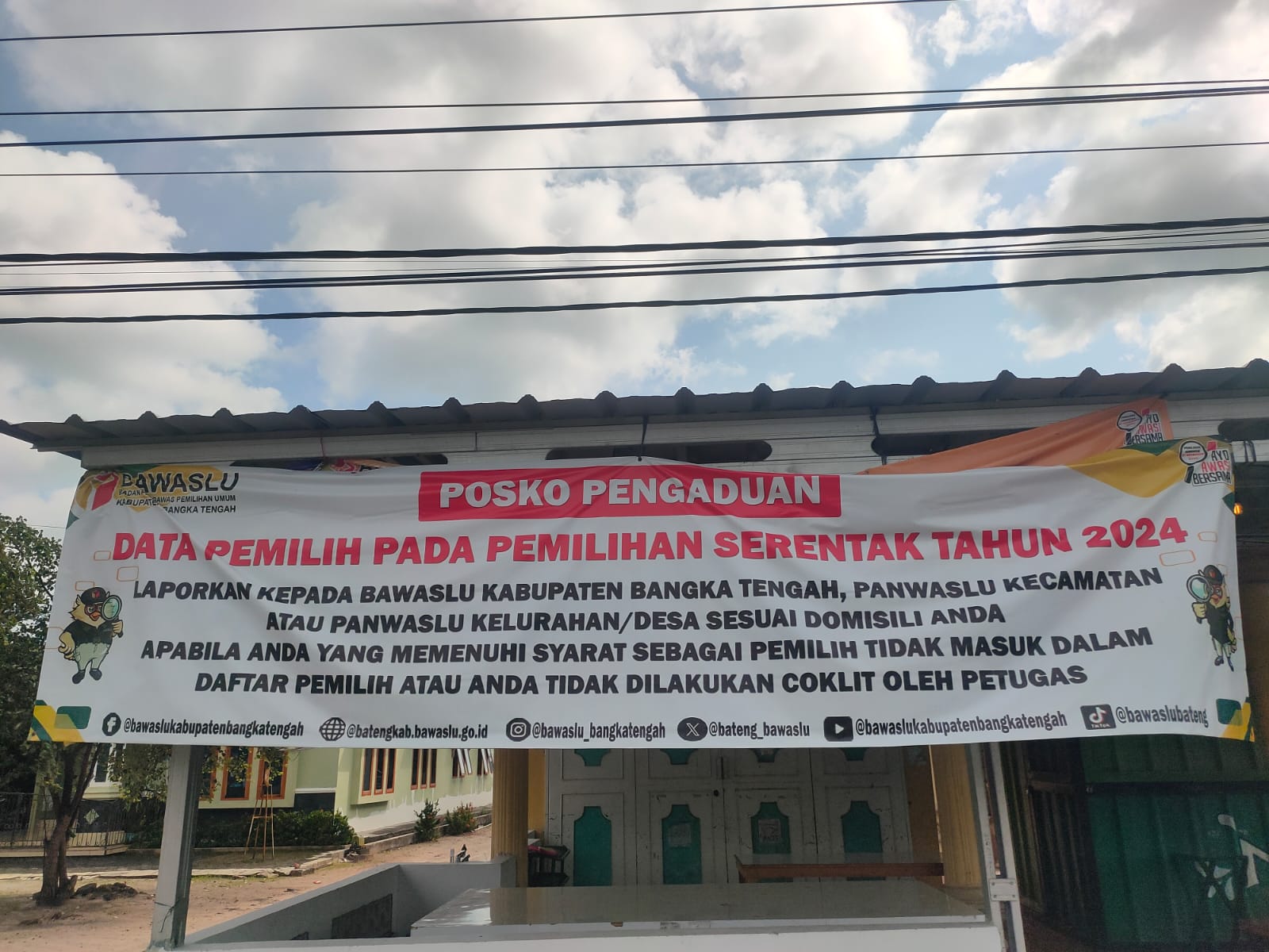 Posko Kawal Hak Pilih Kecamatan Lubuk Besar 