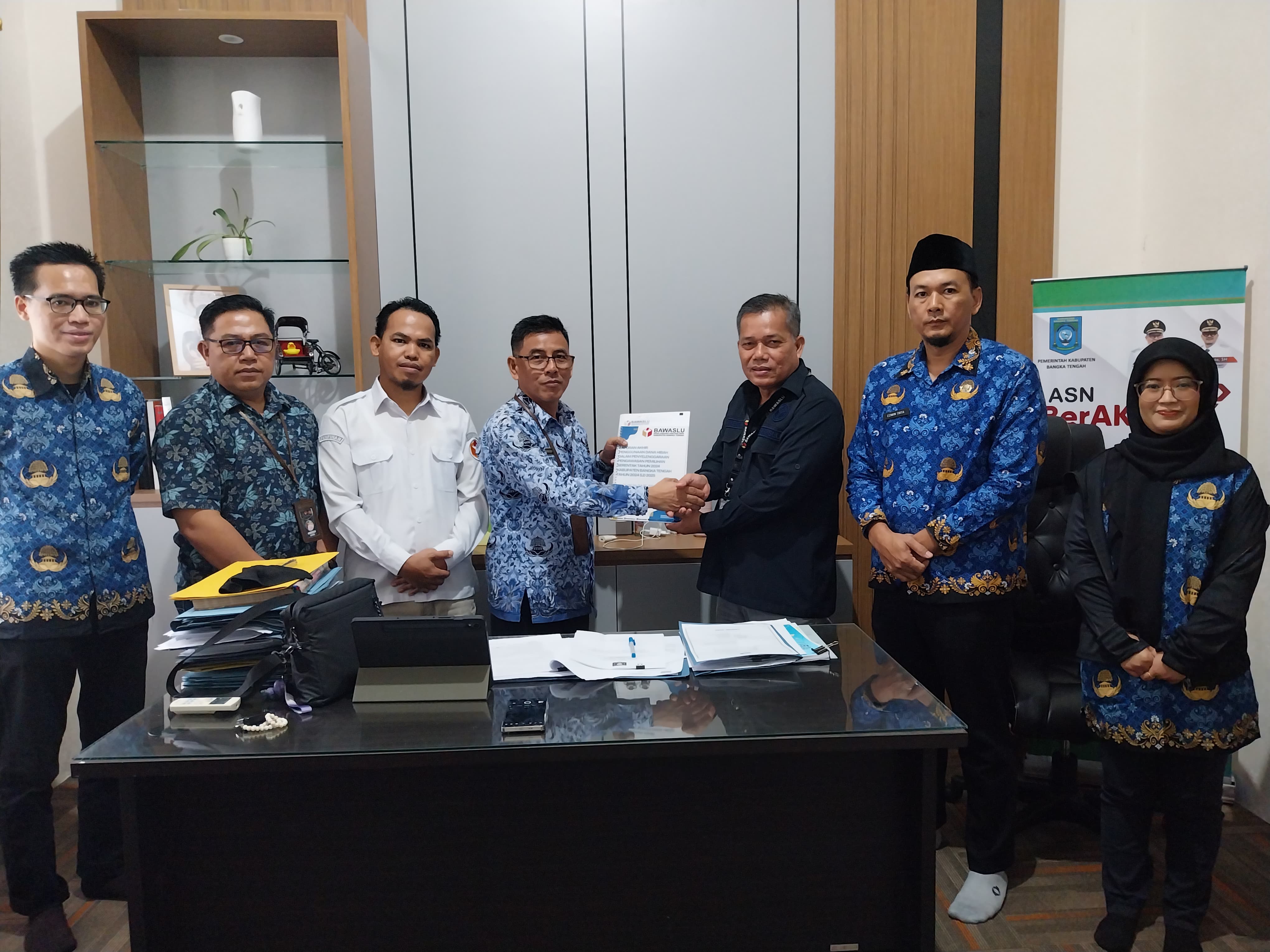 Bawaslu Bateng sampaikan Laporan penggunaan dana hibah Pilkada 2024 kepada Inspektorat