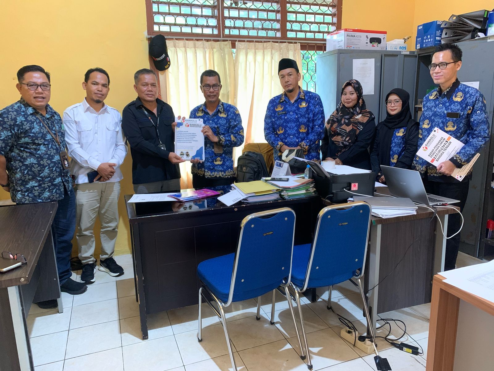 Bawaslu Bateng sampaikan Laporan penggunaan dana hibah Pilkada 2024 kepada Bakesbangpol