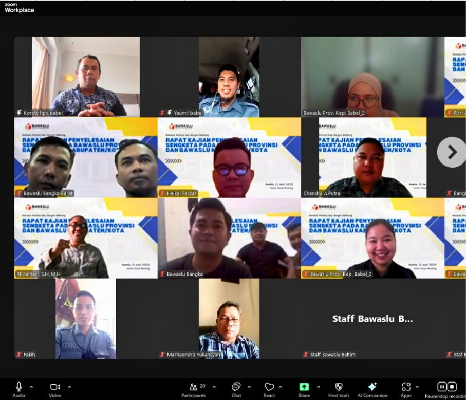 Rapat Kajian Hukum Sengketa Proses