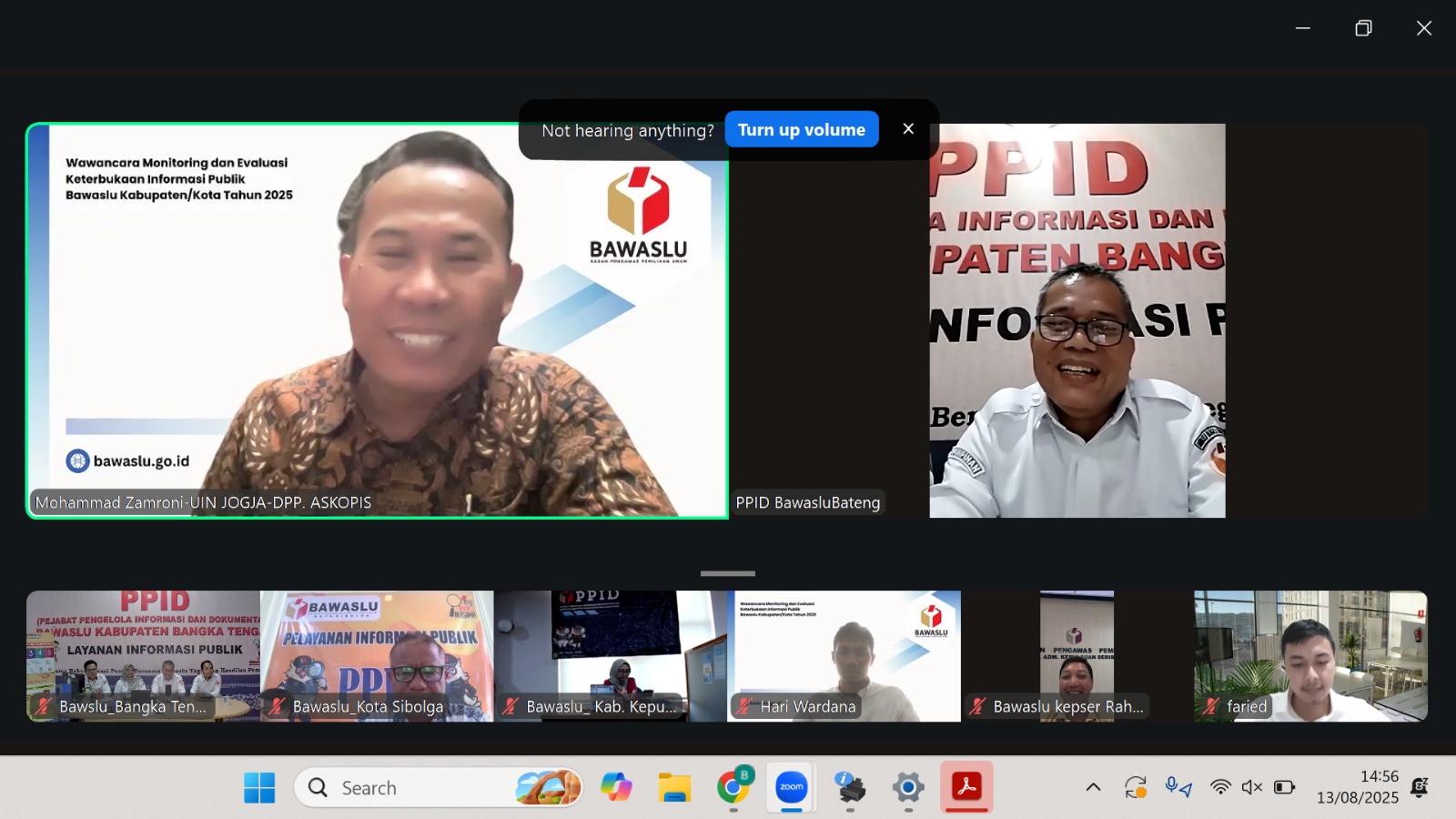 WAWANCARA MONEV KETERBUKAAN INFORMASI PUBLIK 2025