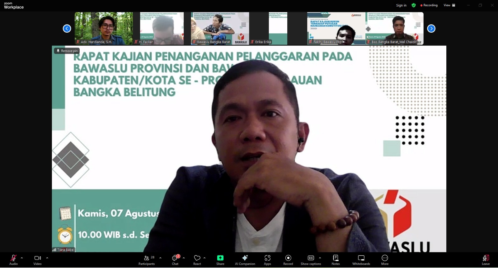 RAPAT KAJIAN PENANGANAN PELANGGARAN TERKAIT PUTUSAN PELANGGARAN PIDANA 2025