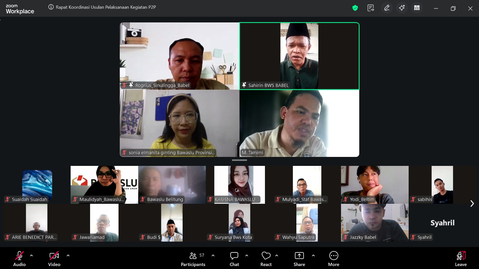 Rapat Koordinasi Usulan Pelaksanaan Kegiatan P2P