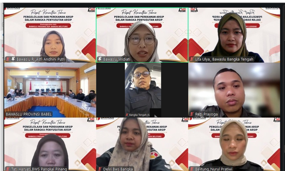 Rapat Konsultasi Teknis Pengelolaan dan Perekaman Arsip dalam rangka Penyusutan Arsip