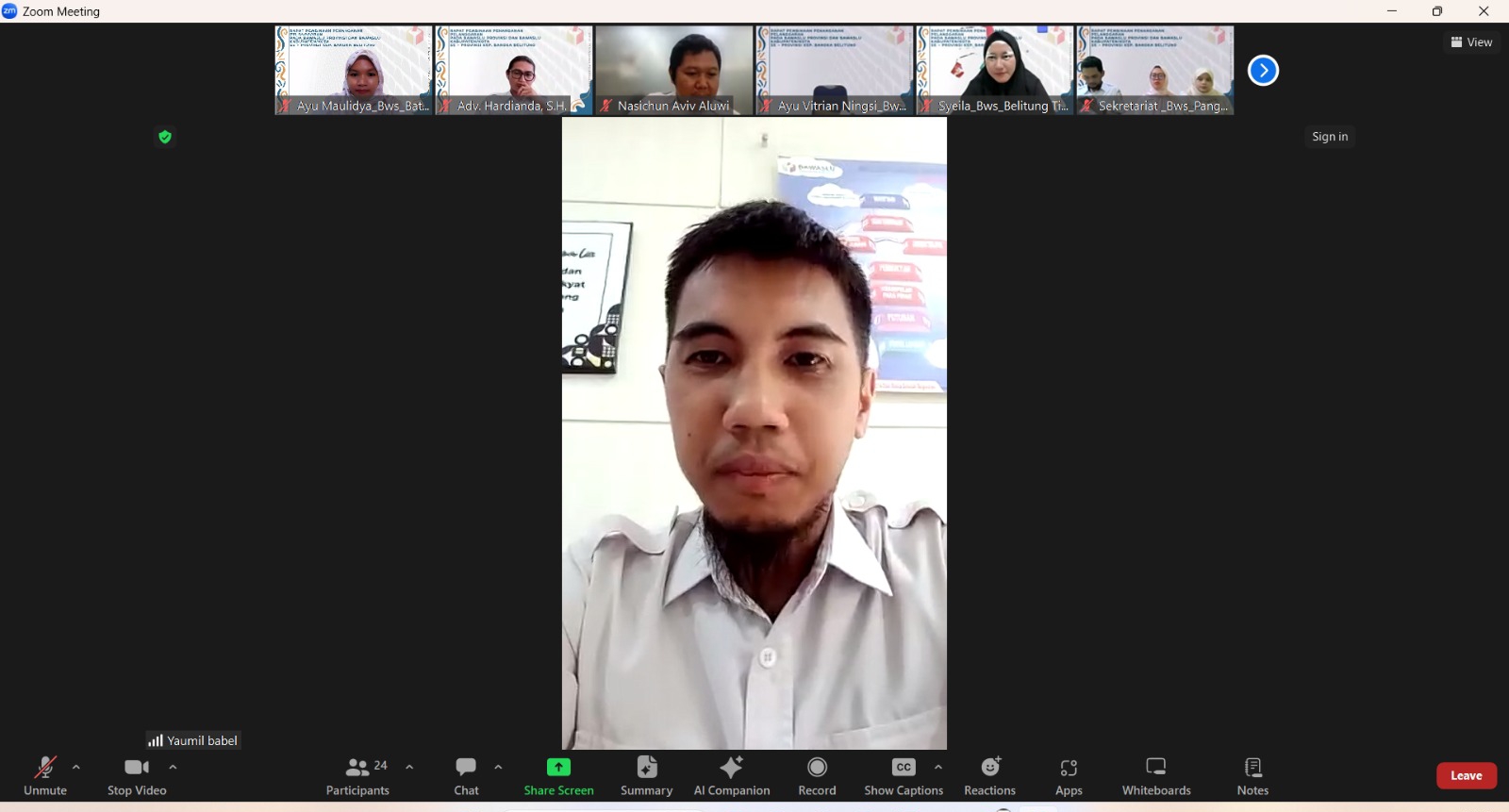 Rapat pembinaan penanganan pelanggaran bagi sekretariat mei 2026