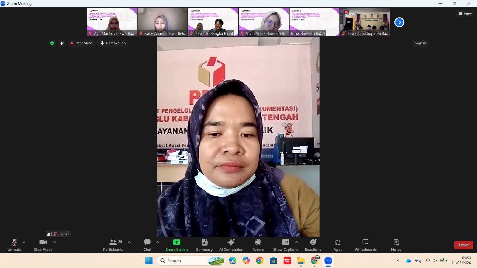 Rapat Pembinaan Penyelesaian Sengketa Proses Pemilu 21 Mei 2026