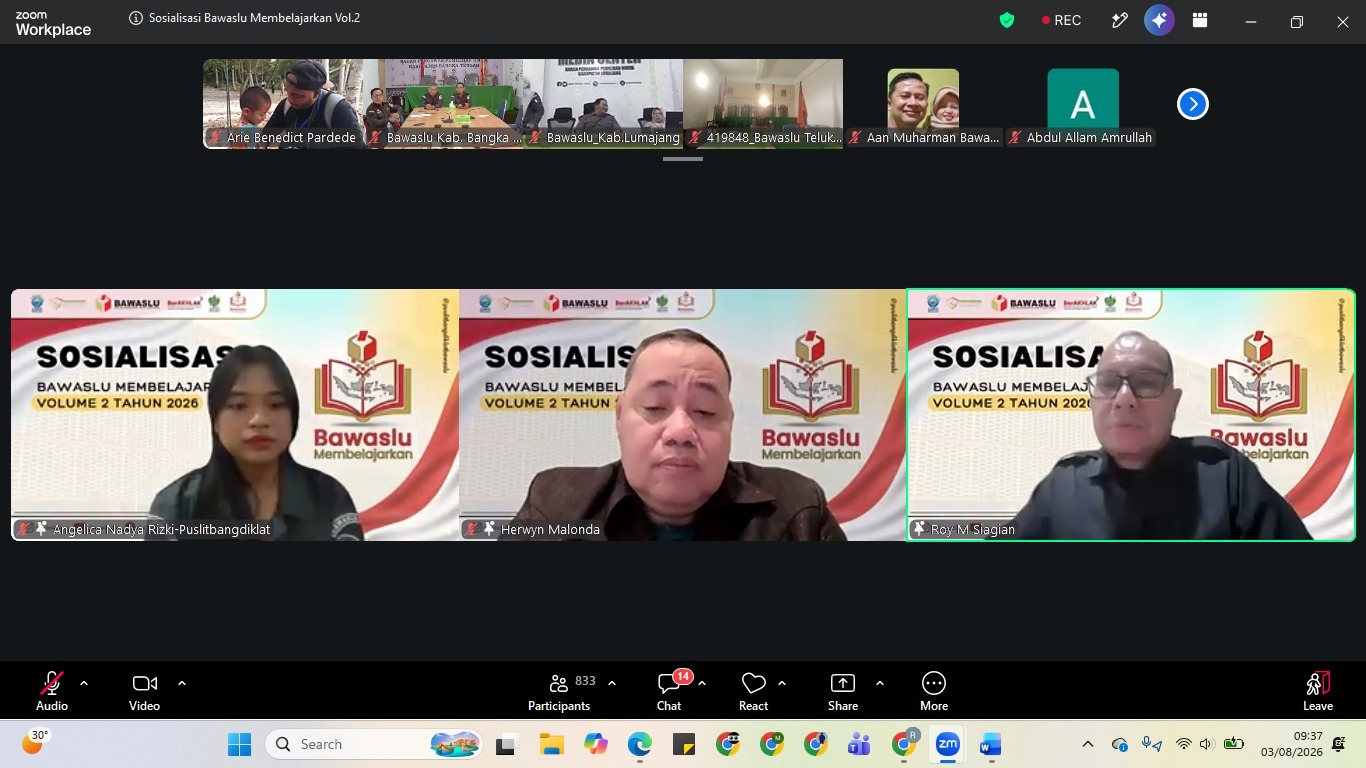 Sosialisasi Bawaslu Membelajarkan 2026