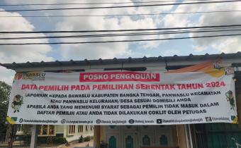 Posko Kawal Hak Pilih Kecamatan Lubuk Besar 